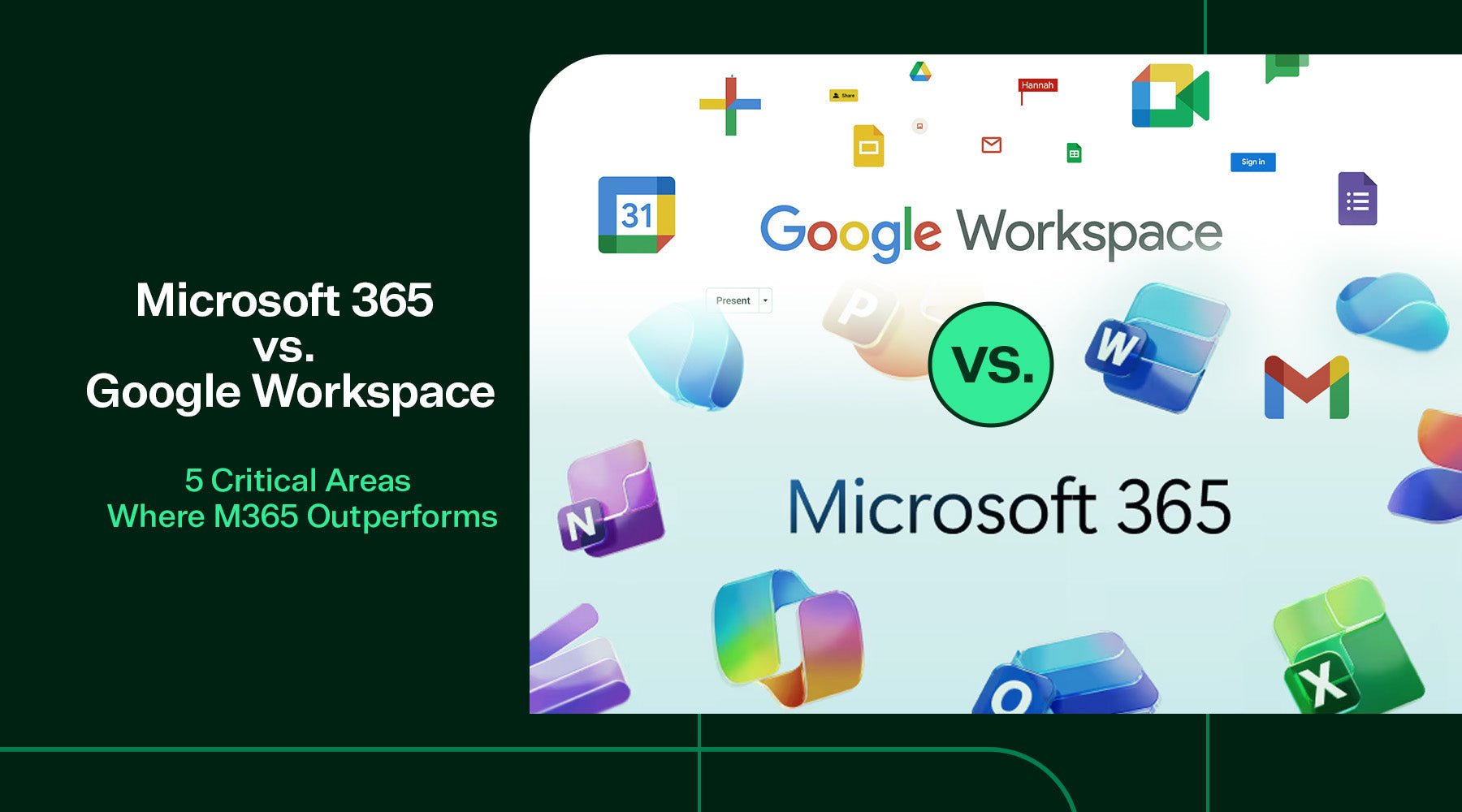 Microsoft 365 vs Google Workspace 5 Critical Areas Compared TrustedTech