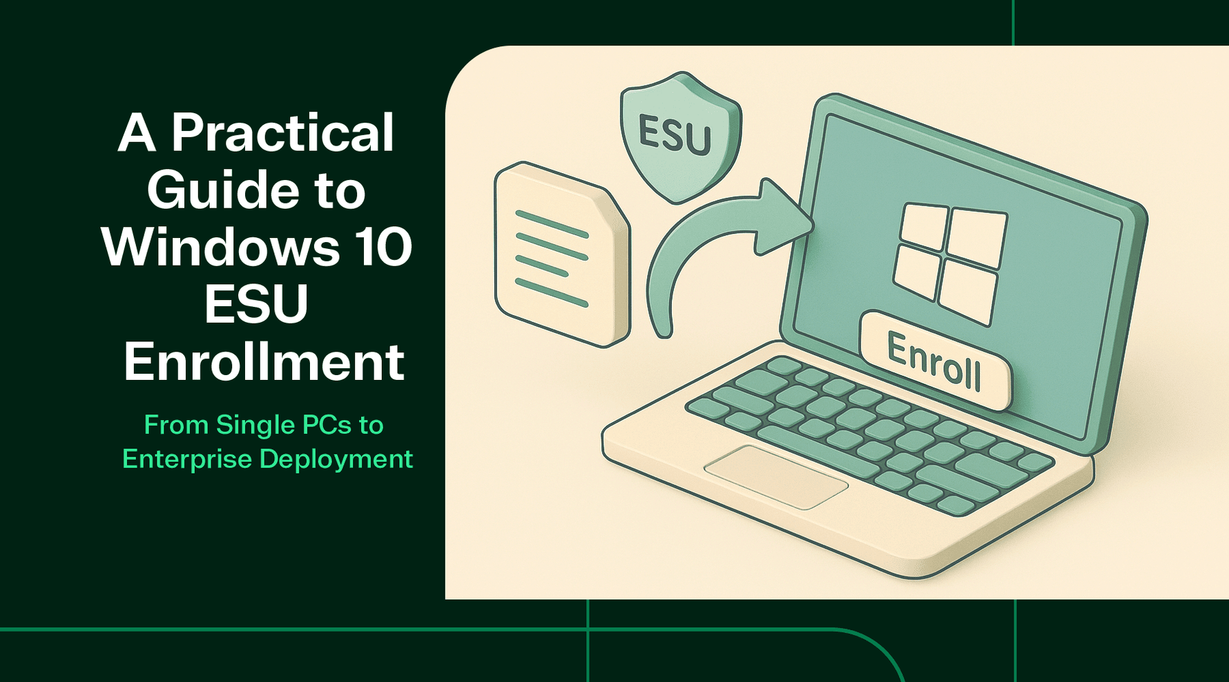 A Practical Guide to Windows 10 ESU Enrollment From Single PCs to Ent