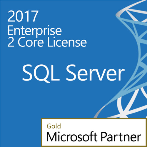 Microsoft SQL Server 2017 Enterprise 2 Core Two Cores License Digital Download Open License