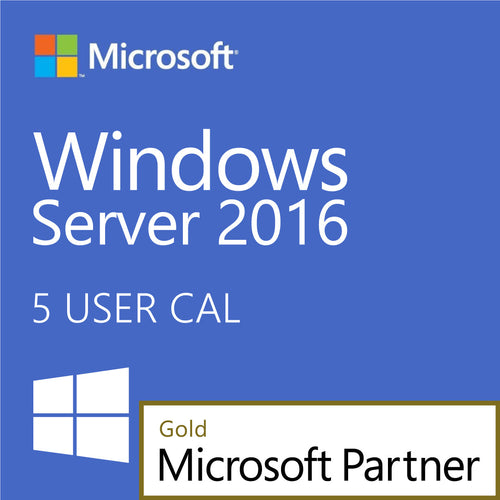Windows Server 2016 5 Standard User CALs